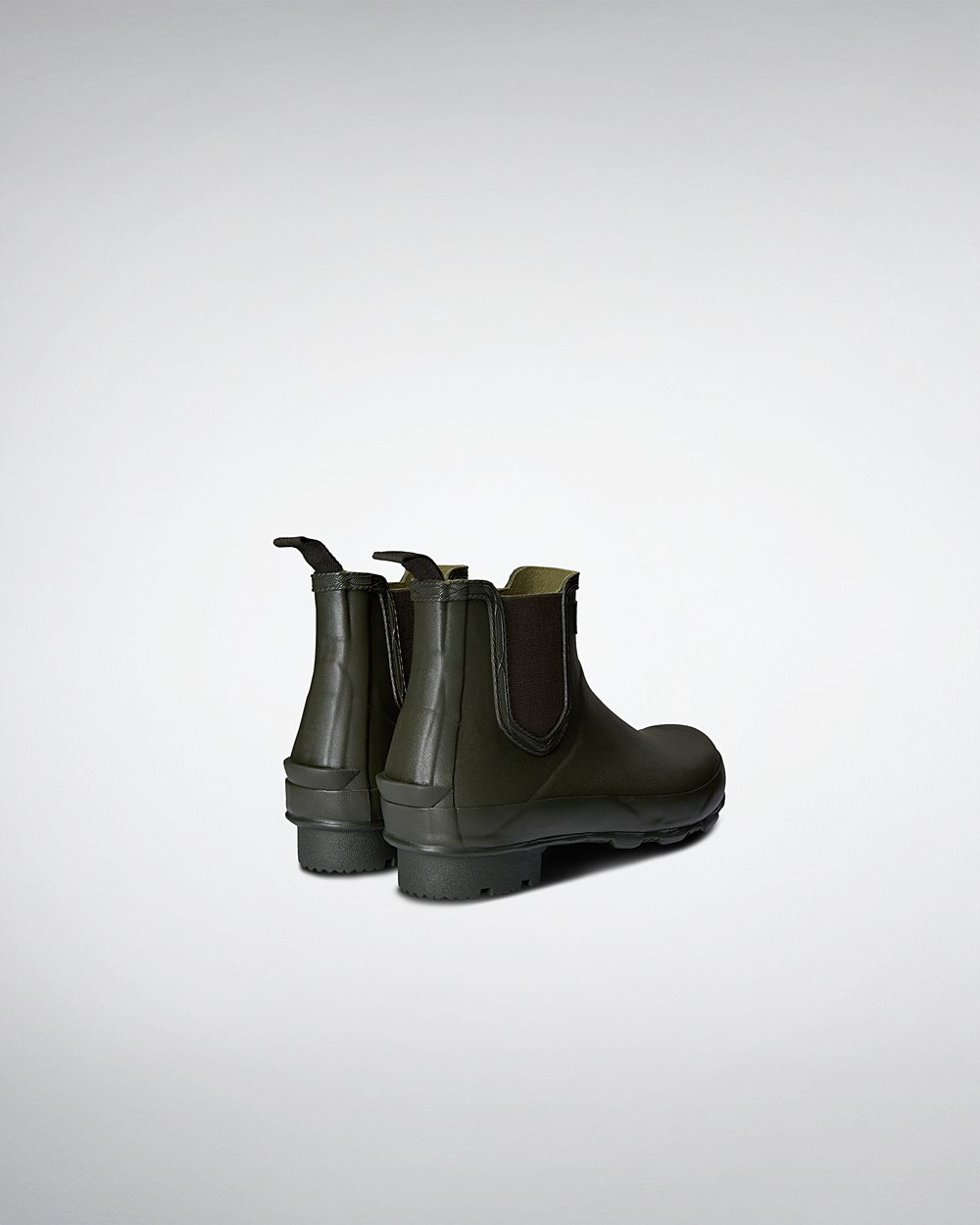 Mens Chelsea Boots - Hunter Norris Field (72MUPWEJL) - Dark Olive